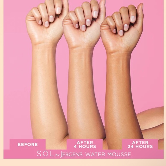 SOL by Jergens Sunless Tanning Water Mousse in Medium NWT! FULL SIZE - Picture 6 of 12